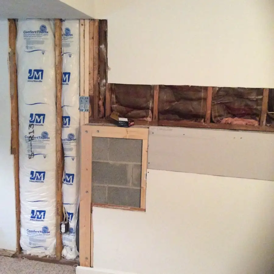 Wall insulation replacement during Odor Removal & Deodorization in Signal Hill
